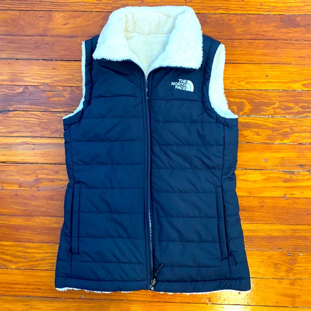 Navy Blue North Face Vest